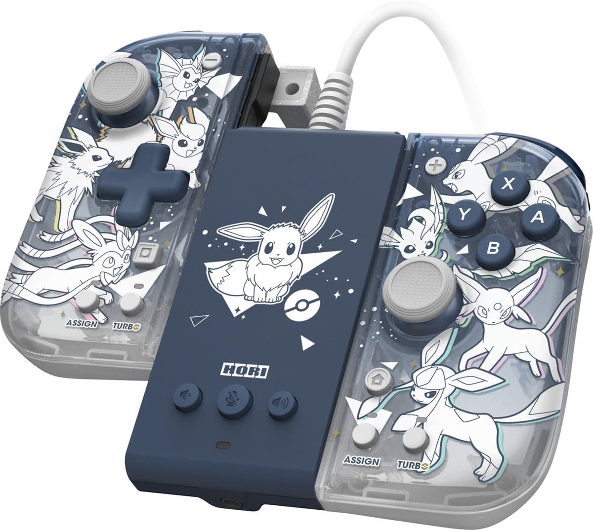 Hori Split Pad Compact Controller Attachment Set - Eevee Evolutions - Nintendo Switch & Switch OLED