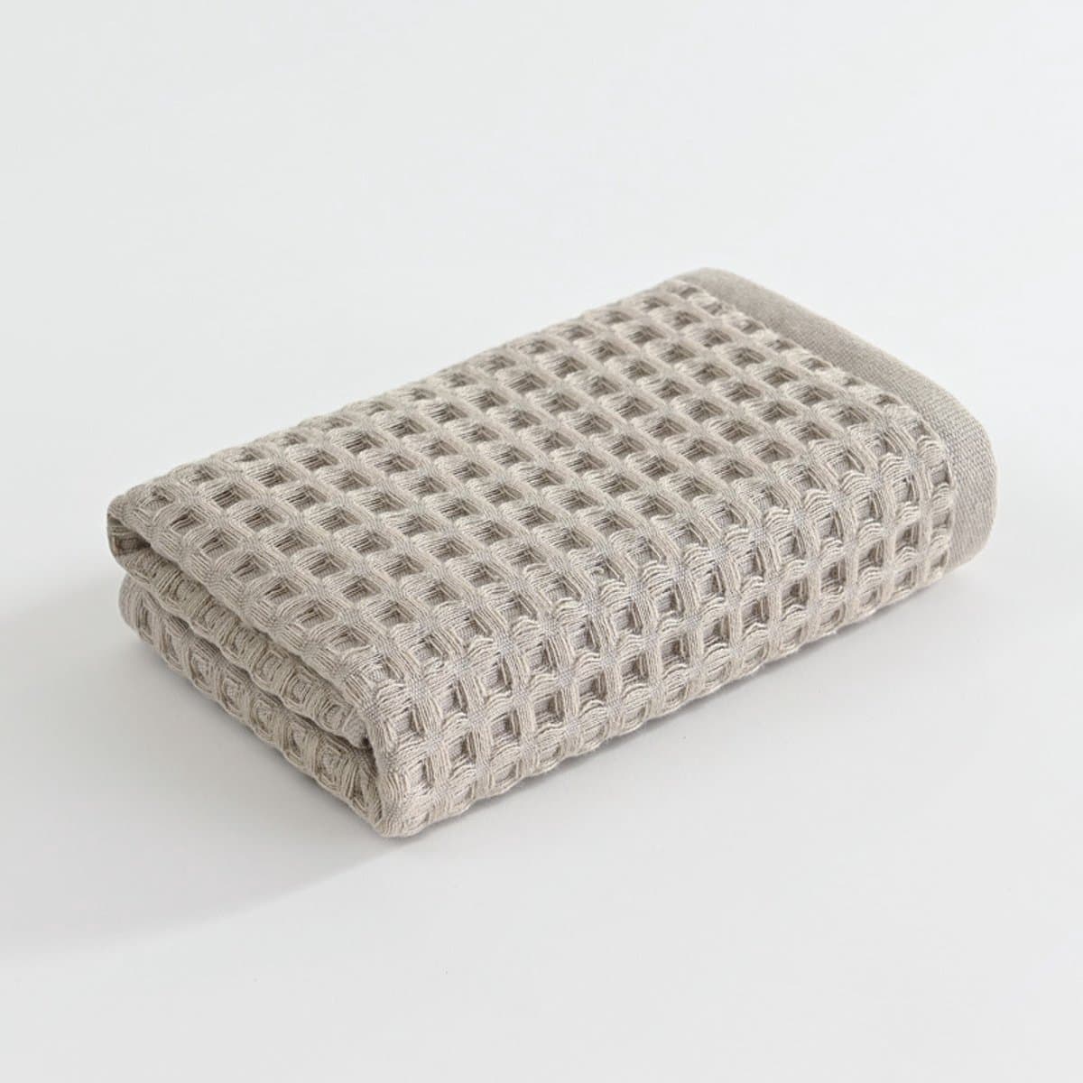 Wafelpatroon keukendoeken, 35x75 cm, set van 4, katoen, grafiet/mintgroen