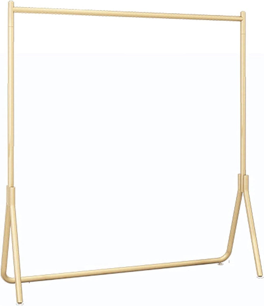 Kledingrek - Kapstok Staand - Kleding Opbergen - Stevige Metalen Constructie - 80x160cm - Goud