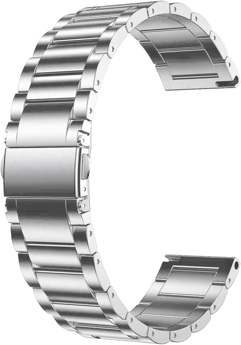 ahayo Tri-Link Titanium stalen horlogeband voor Garmin Vivoactive 6/5/Venu 2 Plus/Venu Sq, 20 mm Quick Release Lichtgewicht Polsband met Vouwsluiting voor Approach S50