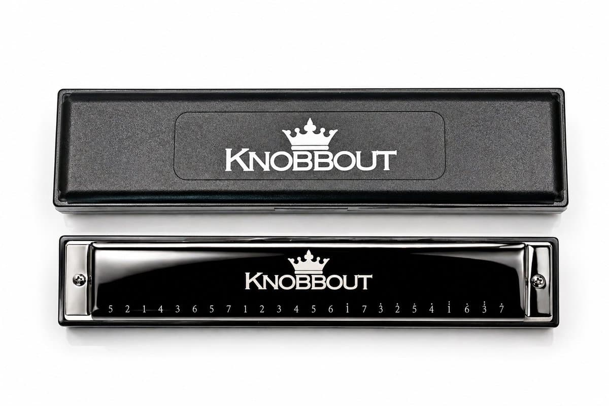 Hohner 48 C mondharmonica - mat zwart