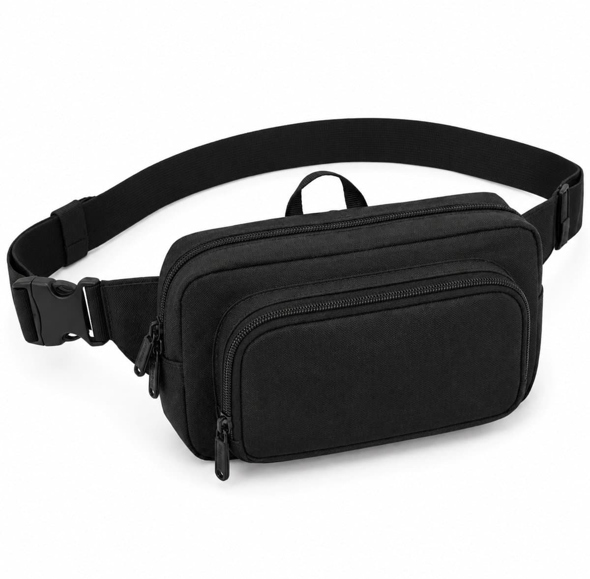 MasonPro Heuptas - Waterdicht - Dames & Heren – Telefoontasje - Heuptasje - Crossbody Tas - Fanny Pack Outdoor, Wandelen of Reizen - Schoudertas - Buideltasje - Crossbody Bag - Zwart