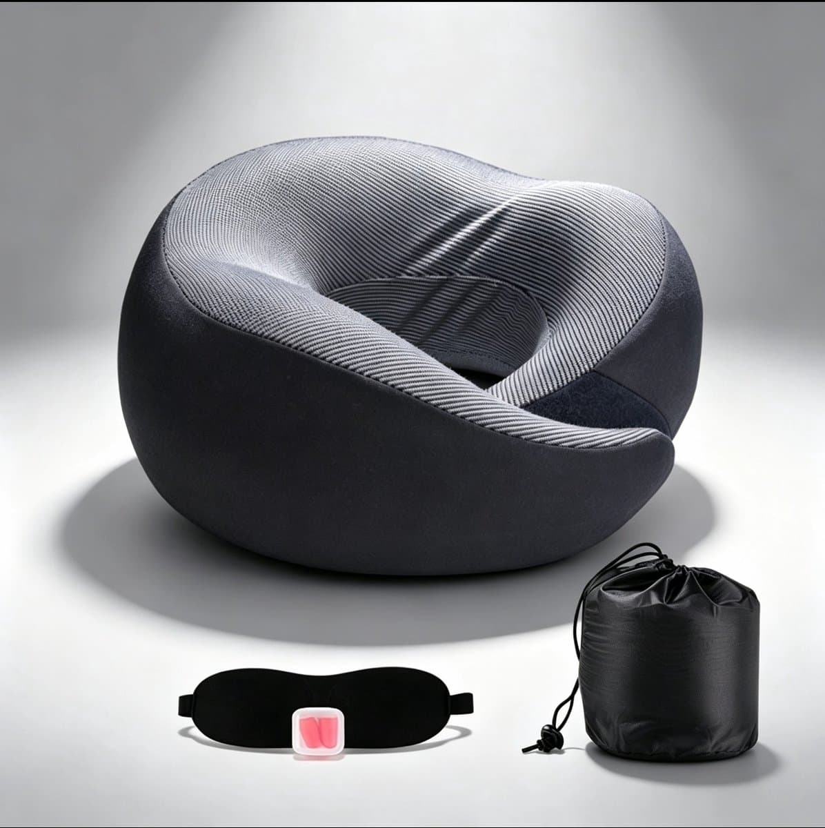 Haley familyNekkussen -Nekkussen vliegtuig-Reiskussen- Luxe Reiskussen voor Vliegtuig en Auto - Ergonomisch - Memory Foam - Incl - Slaapmasker en Oordopjes