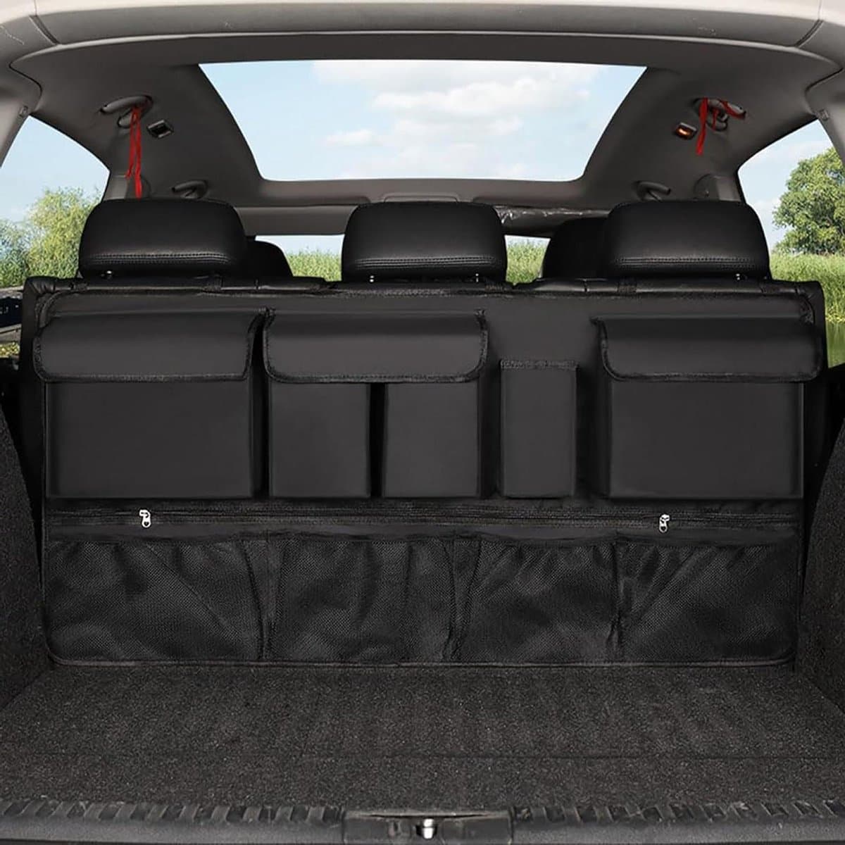 Kofferbak Organizer - Auto Opbergtas - Auto Organiseren - Hangend Ruimtebesparend - 107x52 cm - A