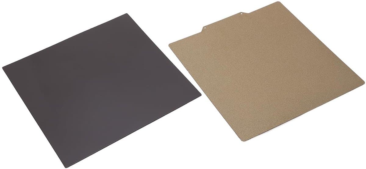 ZEYNOMAX- 3D-printerbouwplaat Flexibel Verenstaal - PEI Platform - Dubbelzijdig - Hoge Temperatuur Bestendig - Gemakkelijk Verwijderen van Vorm - Geschikt voor Ender 3/5/B1/Artillerie - Printbed