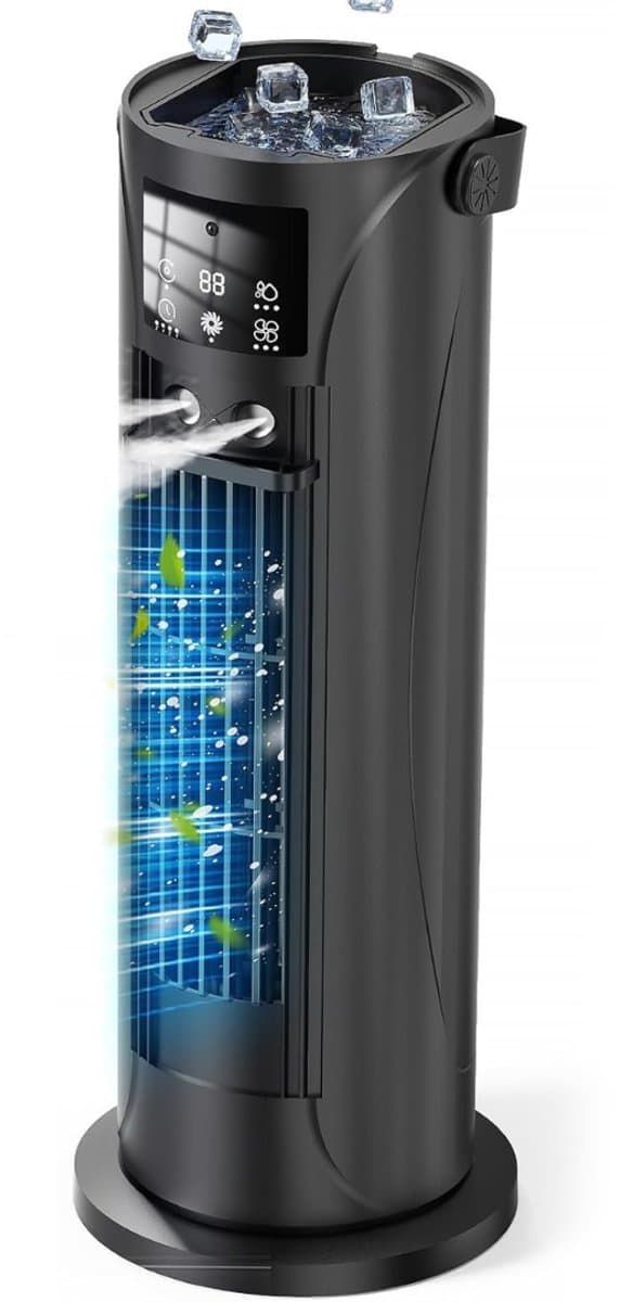 CLVP® Mobiele Airco Zonder Afvoerslang - Aircooler voor Slaapkamer - Draagbare Ventilator
