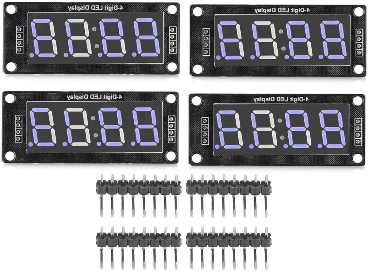 Digitale Buis LED Display - Segment Module Klok - Projecten Maken - TM1637 Controller - 0.56 inch - Blauw