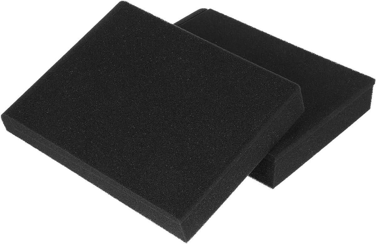 Speaker Isolatie Pads - Schuimkussens Demping - Muziek Luisteren - Hoge Dichtheid Schuim - 2 Stuks 22x16cm - Zwart