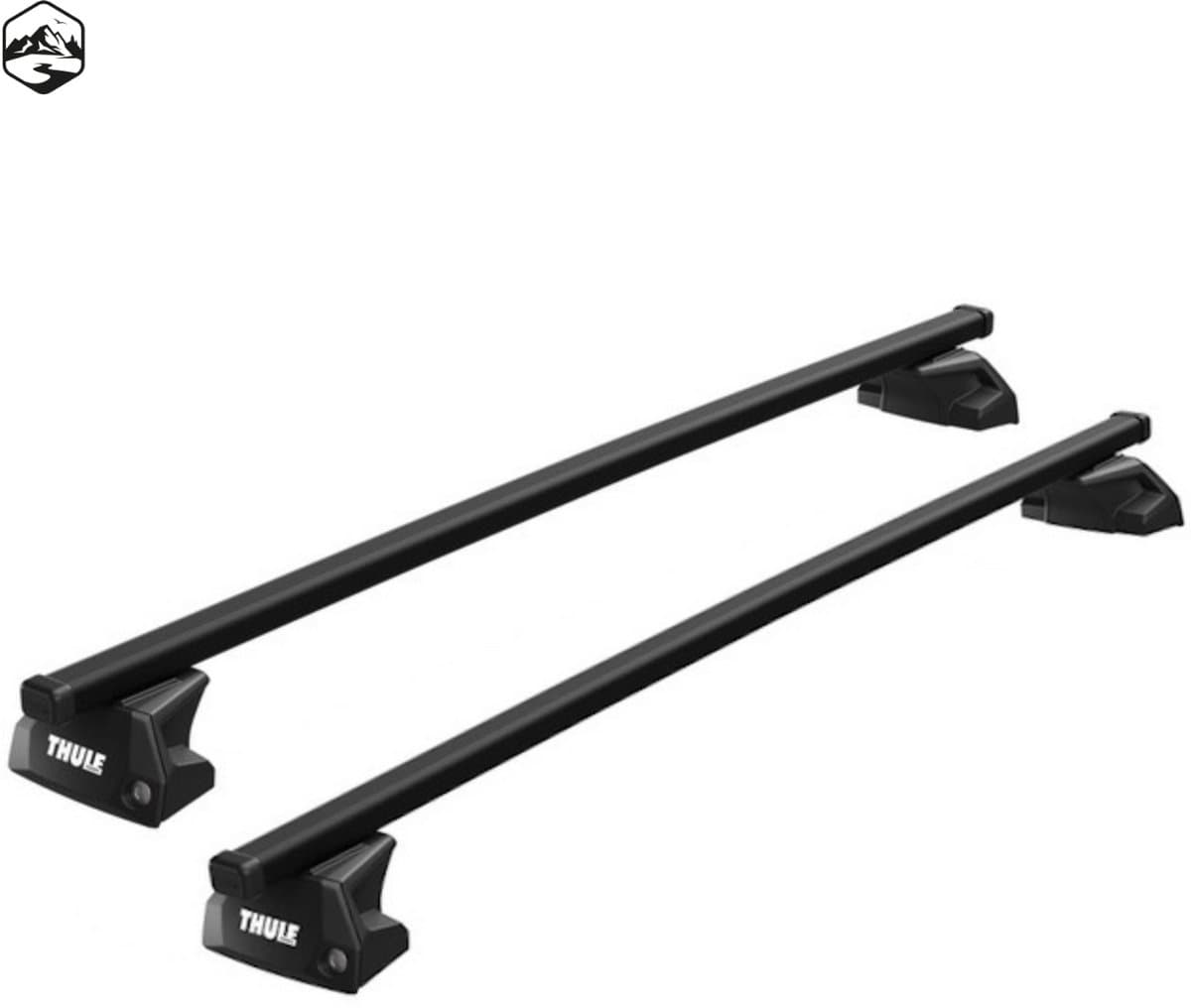 Thule SquareBar dakdragers BMW X6 bouwjaar 2014 t/m 2019 met gesloten dakrailing