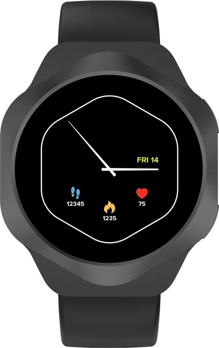 Canyon Hexagon 88 - Smartwatch - Bluetooth Gesprekken - AMOLED - Zwart