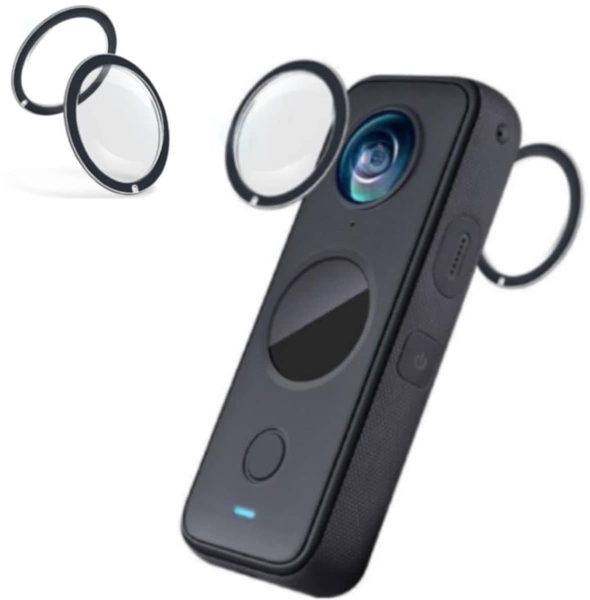Dailygoody - X3 Dual Lens Beschermers - Krassenbestendige Lens Guards voor Actiecamera