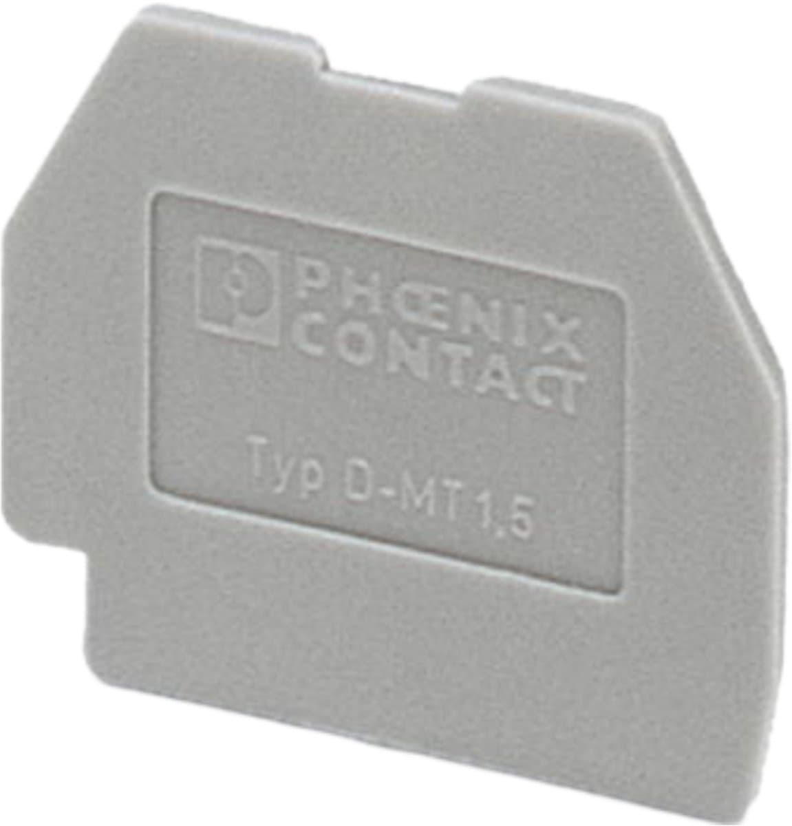 Phoenix Contact D-MT1 5 PHO EINDPLAAT GRIJS per 50 stuks
