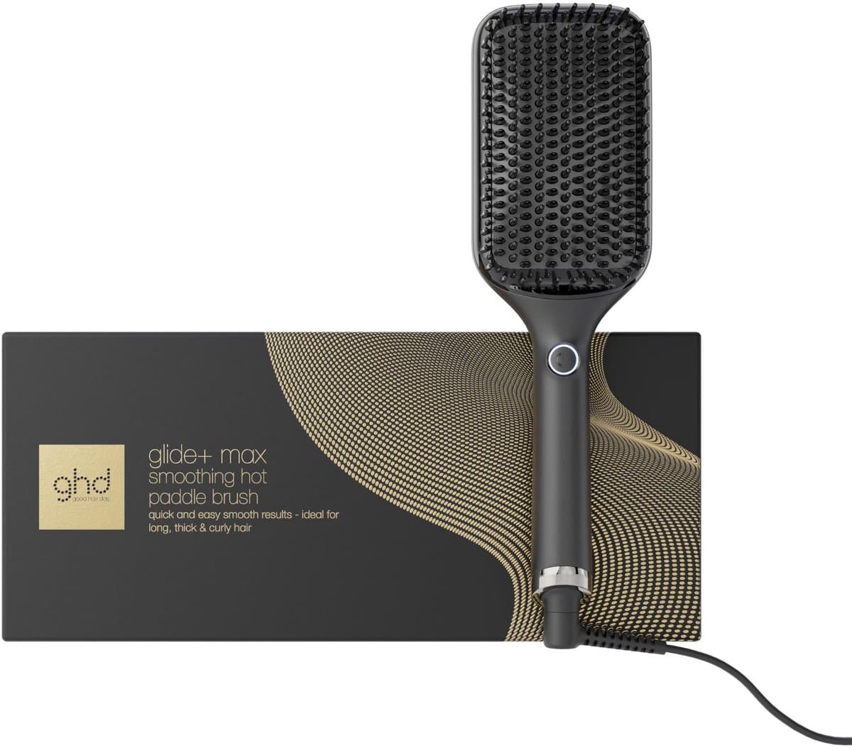 ghd Glide+ Max professionnal extra-large Warmteborstel - Zwart