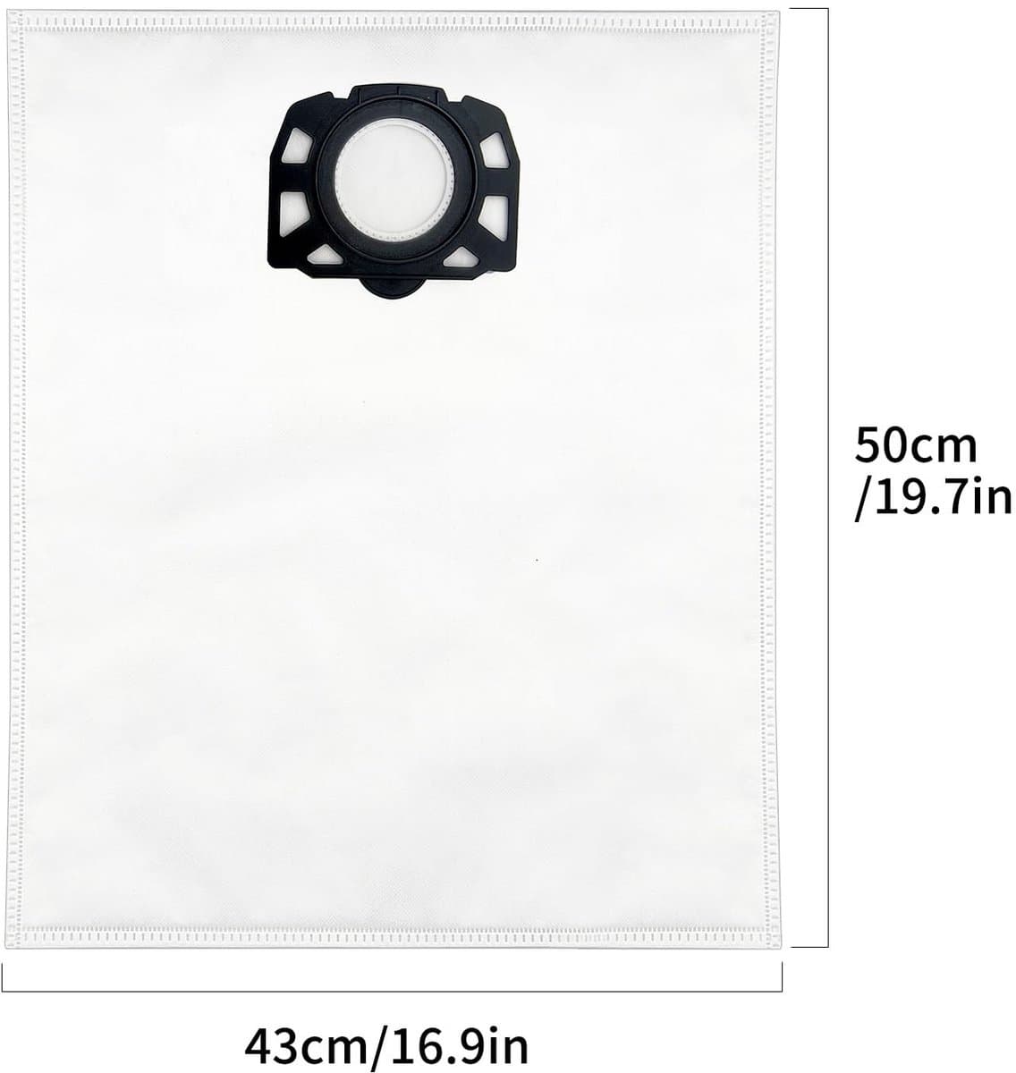 Allecto - Fleece filter stofzakken - Stofzuigerzakken - Geschikt voor Karcher - Premium kwaliteit - Voor natte en droge stofzuigers - Compatibel me...