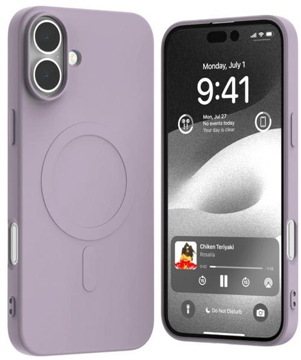 Mercury Voor Magsafe Semi-Silicone Hoesje Voor Iphone 16 Plus 6,7 Hoesje