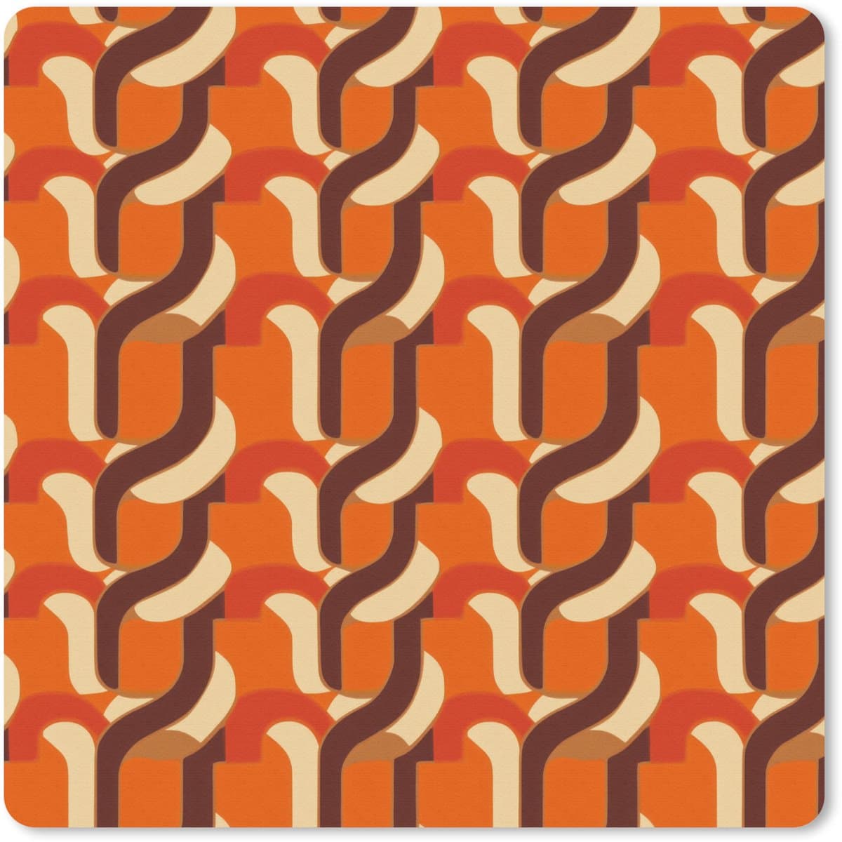Muismat 20x20 cm - Mousepad Retro - Modern - Kleurrijk - Muismatten