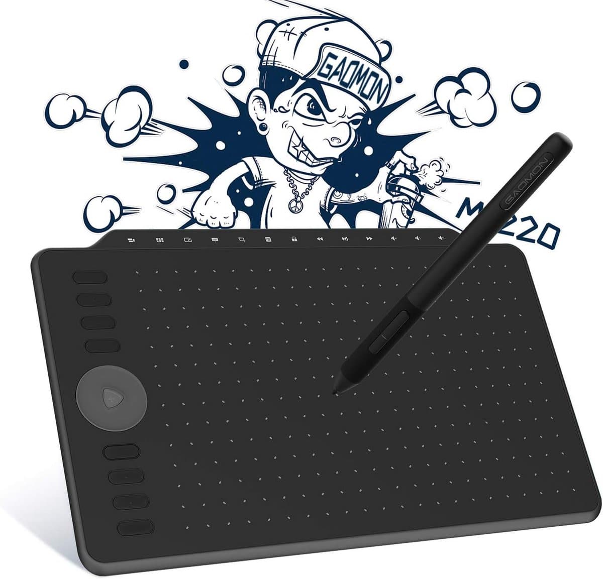Tekentablet - Grafisch Tekenen - Digitale Creatie - 8192 Drukgevoeligheid - 12 Inch - Zwart