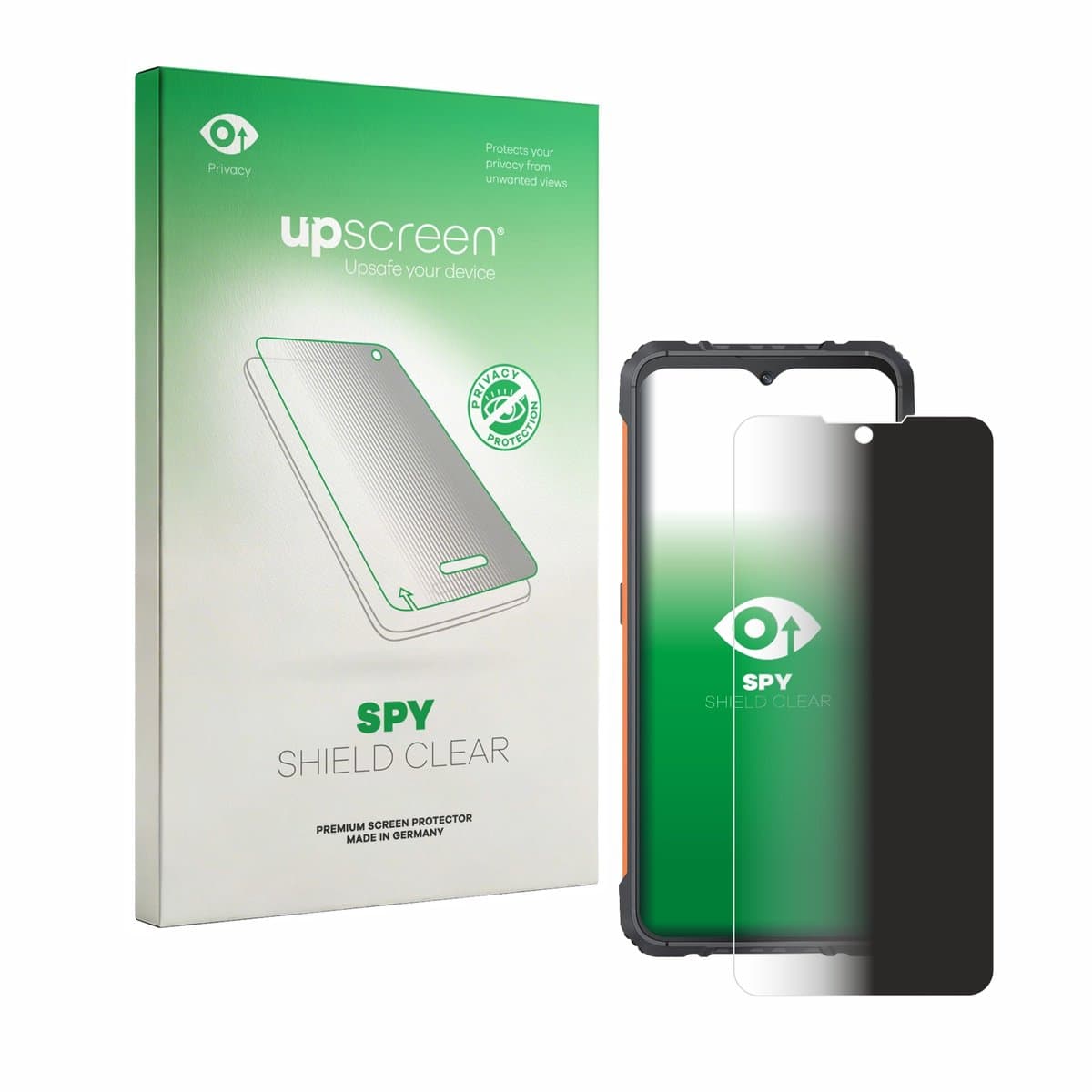 upscreen - privacy screenprotector voor Cubot KingKong Ace 5 - Folie Beschermfolie Blauwlichtfilter