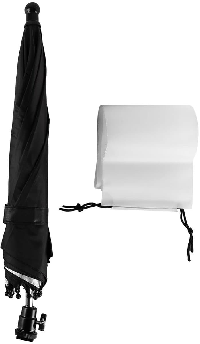 Golden crown - Camera Hot Shoe Umbrella - Universele Rotatie Pan Head - Bescherming voor Fotografie - Ideaal voor Buitenopnamen - Verstelbare Hoek en St...