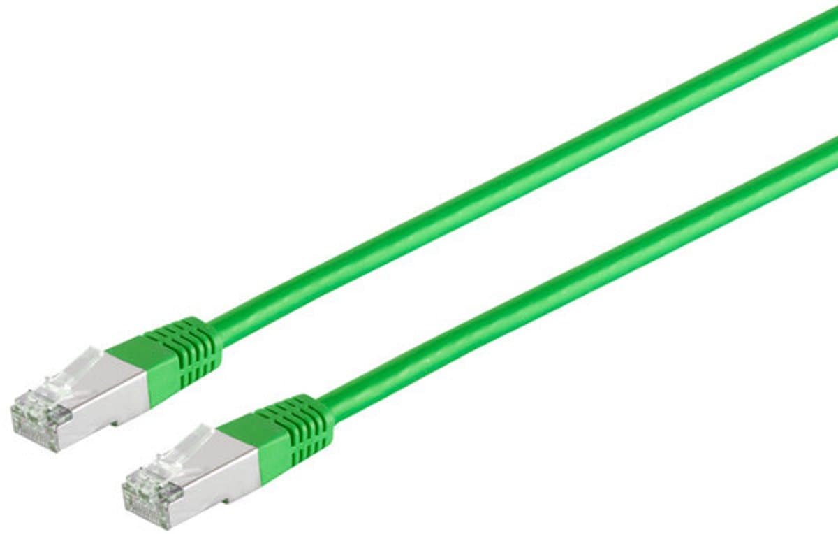 Patchkabel cat 6 S/FTP PIMF Halogenfrei grün 1m