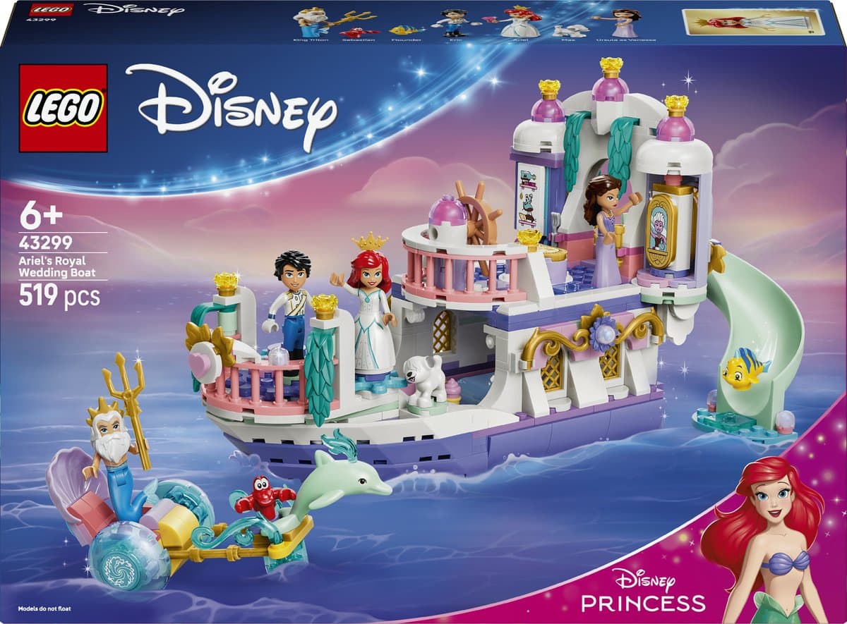 LEGO Disney Ariëls Koninklijke Trouwboot 43299