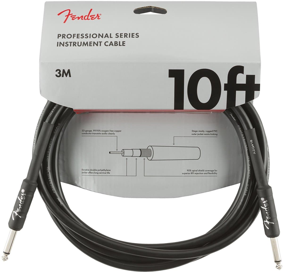 instrumentkabel - 990820024 - 10ft zwart