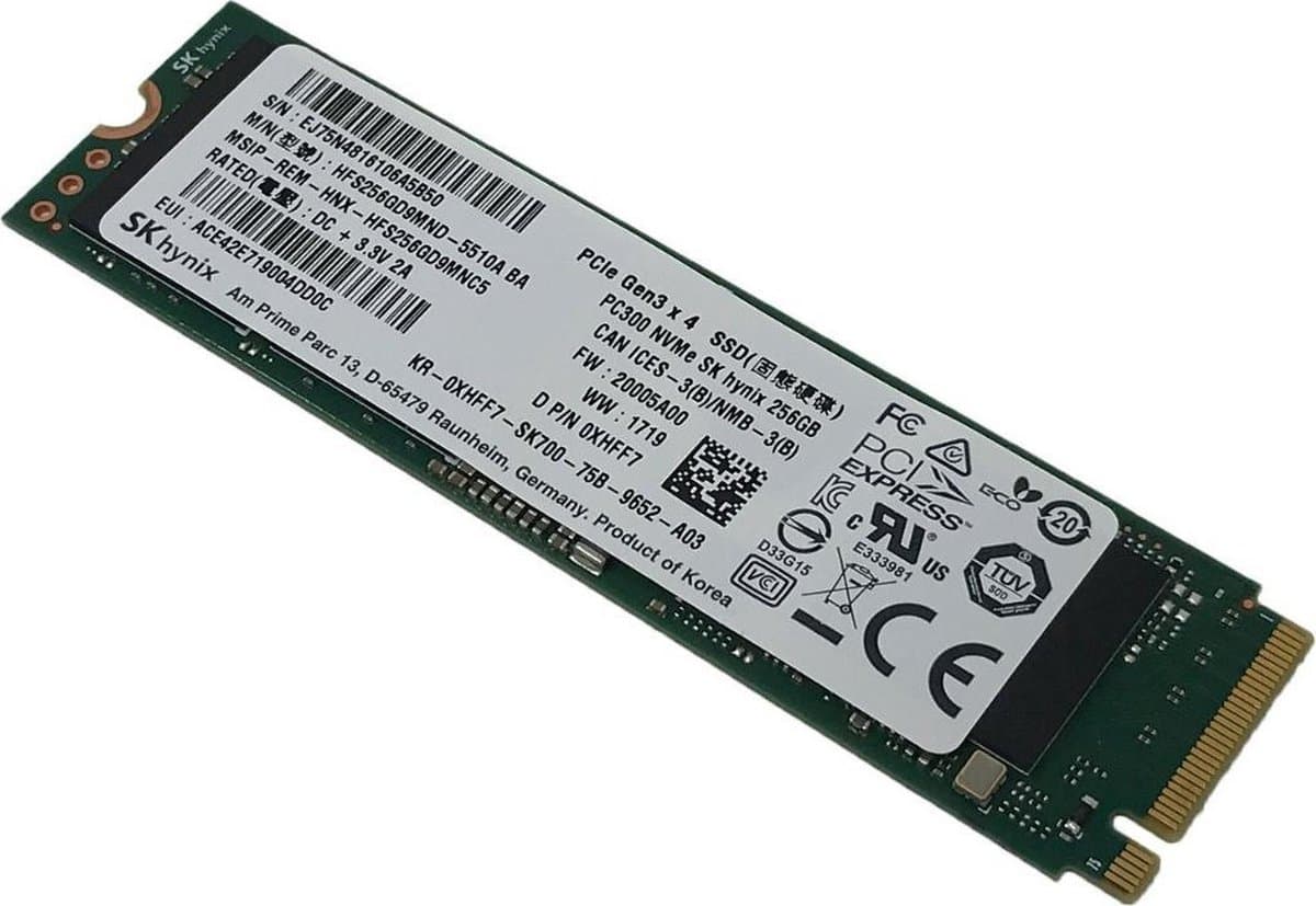 SKhynix 256GB Nvme M.2 SSD Gen 3 x 4 SSD