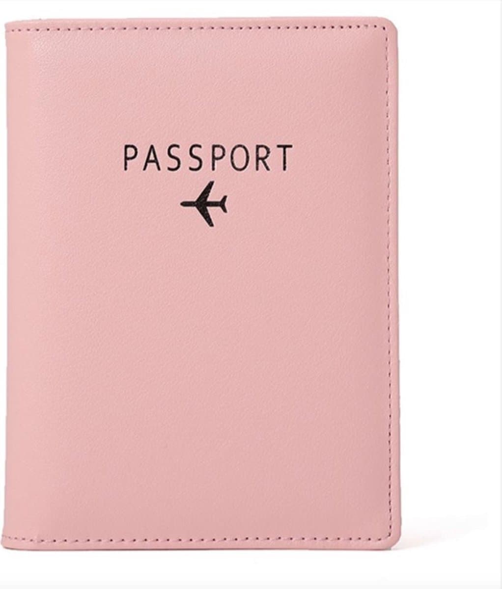 Paspoort Cover Roze & Pasjeshouder - Premium Quality! Paspoorthoes Paspoorthouder Paspoort Hoesje Mapje