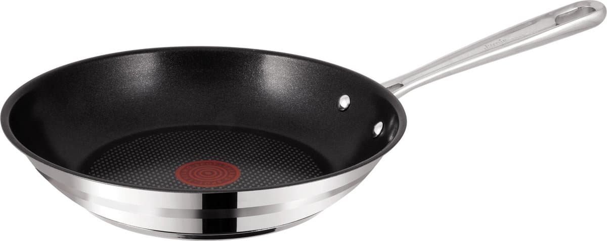 Jamie Oliver by Tefal Stainless Steel Brushed Koekenpan - Ø 28 cm