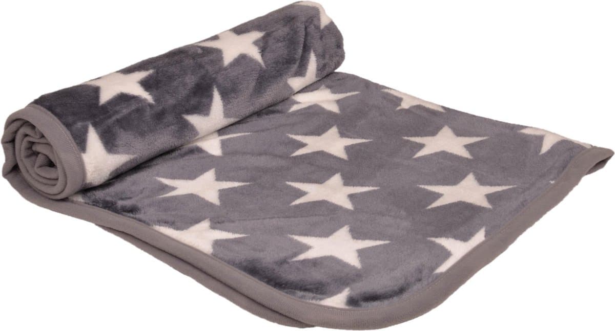 Petlando hondendeken stars grijs M 120 cm / 80 cm