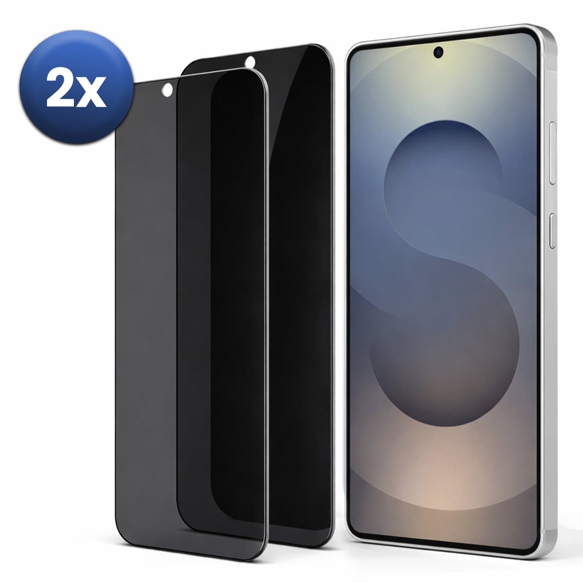 Privacy Screenprotector Geschikt Voor Samsung S26 – Privacy Glass – 2-Pack – Anti-Spy – Gehard Glas 9H – Case Friendly
