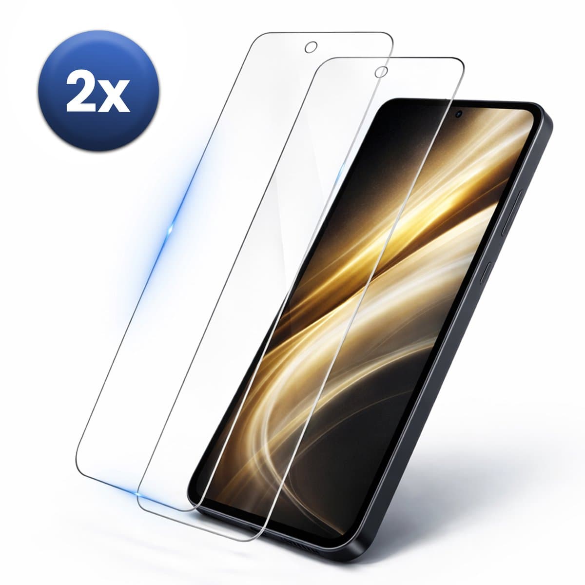 Screenprotector Geschikt Voor Samsung Galaxy S26– 2-Pack – Gehard Glas 9H – Bubbelvrij – Case Friendly