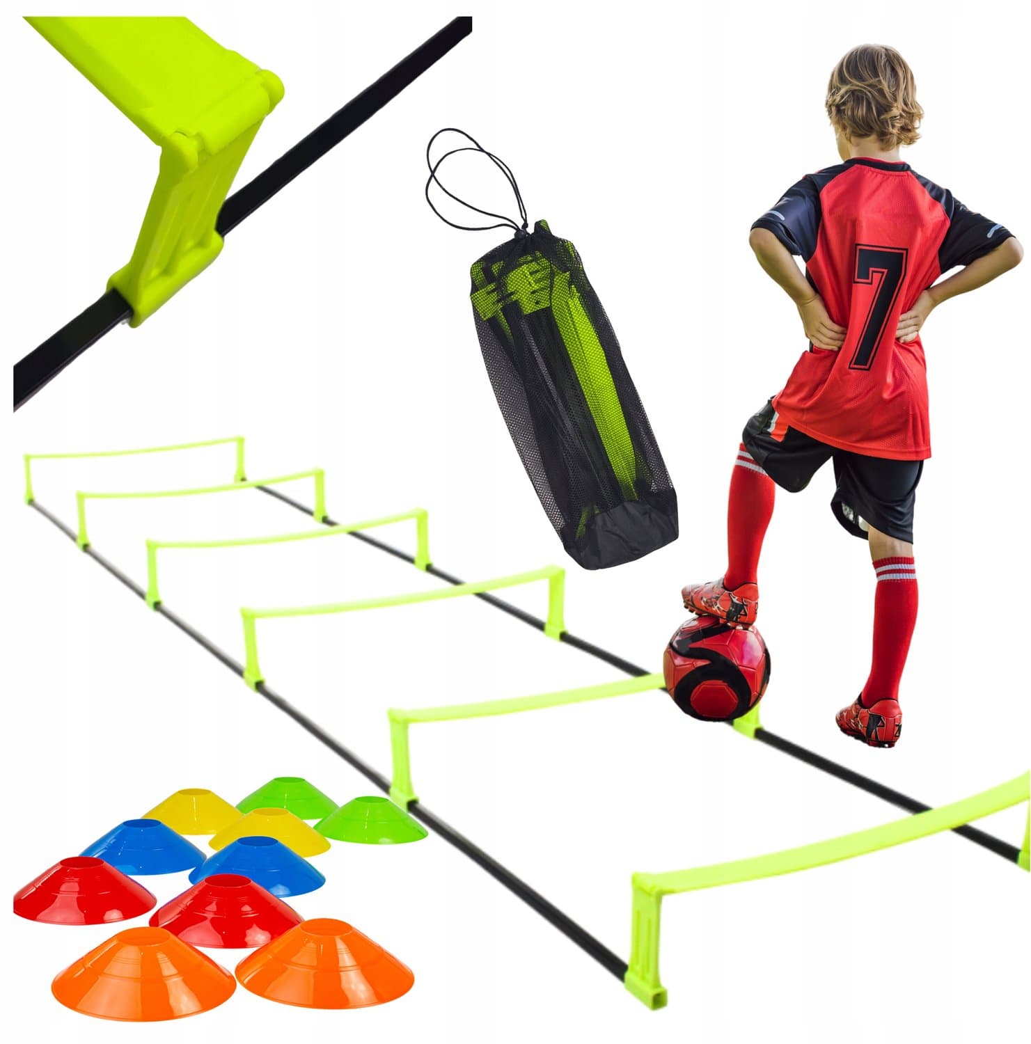 Agility Trainingsset: Coördinatieladder & 20 Pylonen