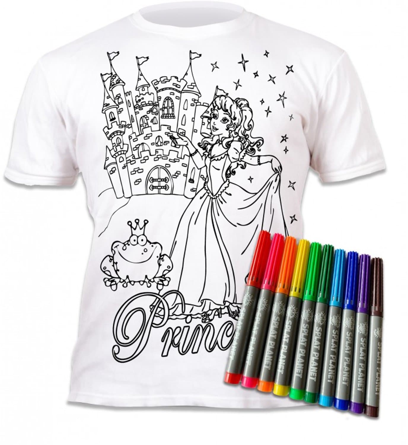 Splat Planet T-Shirt Kleuren Set Prinses 9 - 11 Jaar