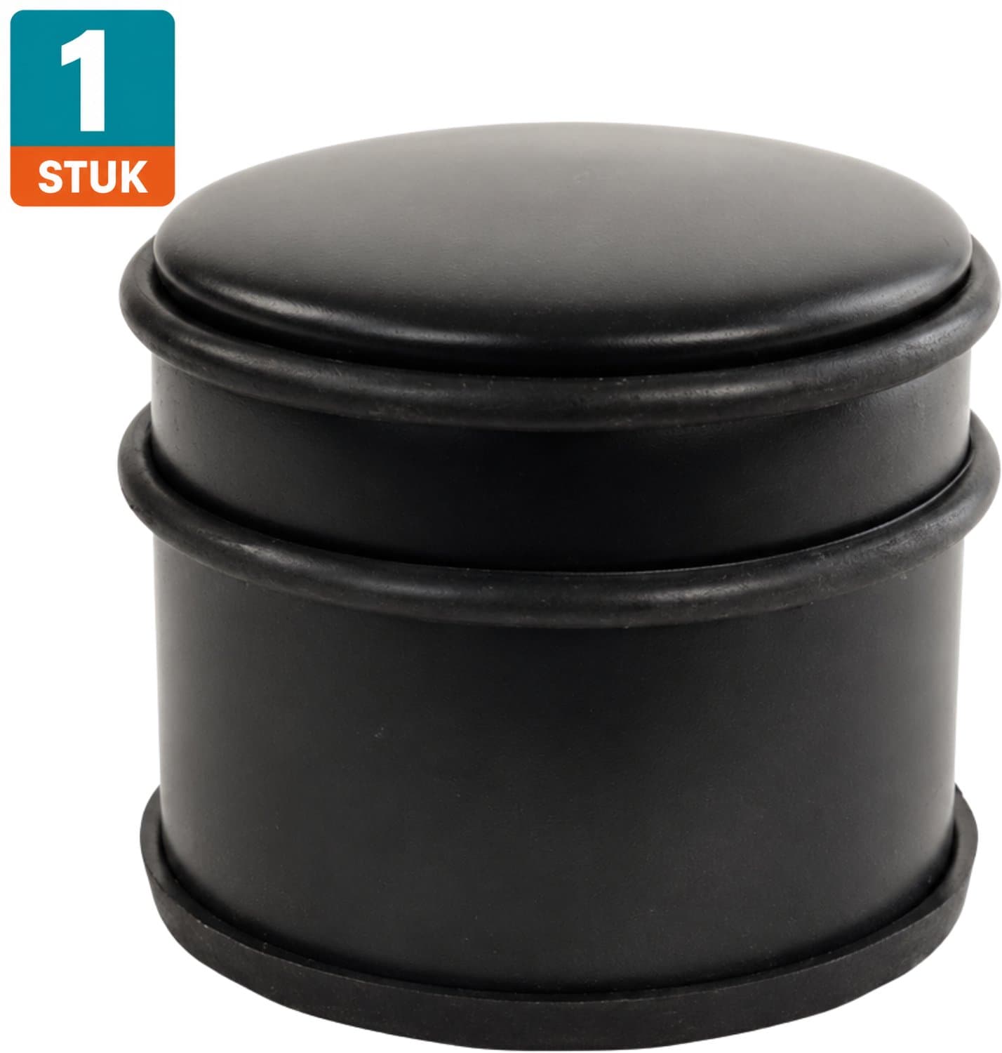 NORDIX Deurstop - Deurstopper - Deurbuffer - Deurstoppers voor binnen - Mat Zwart - 9x7,5cm - ALTO