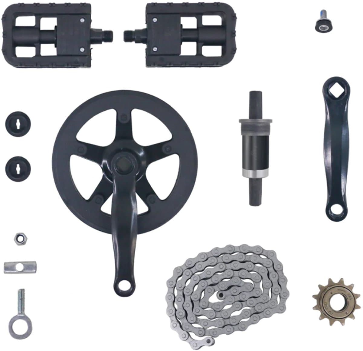 Dyu-Windgoo-Moovway B3 B19 B20, Trapset fiets ombouwset incl Pas