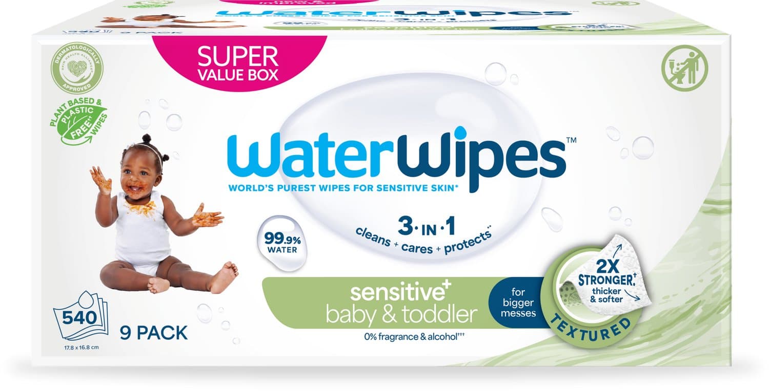 WaterWipes Snoetendoekjes - 9 x 60 toetenvegers - 540 doekjes