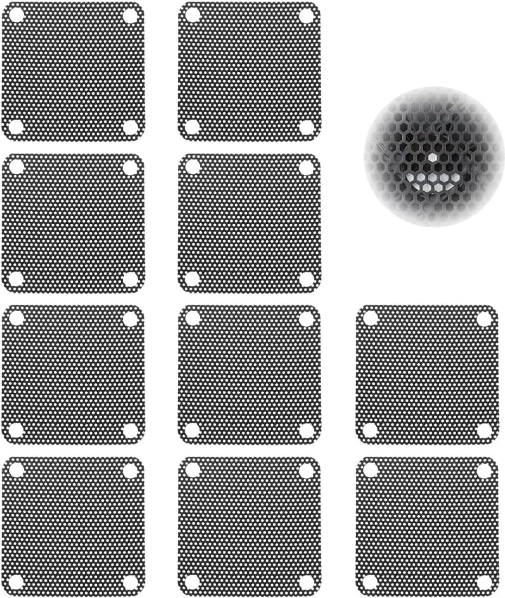Computer ventilator en luidspreker gaashoezen 4x4cm - PVC stofbescherming - verlengt levensduur componenten - 10 stuks - ShopVlot
