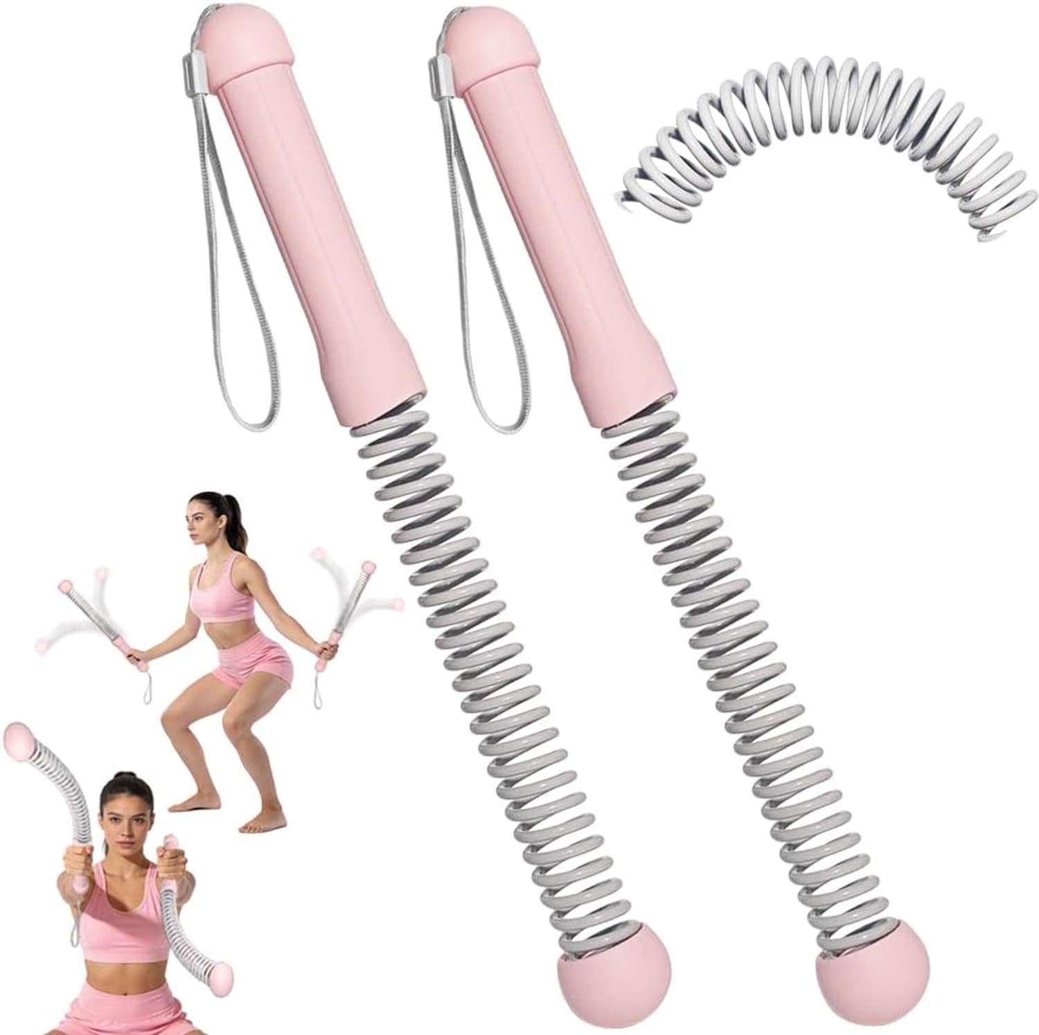 Zonder touw, 2 stuks touwloze vechttouwen, draagbare draadloze vechttouwen, gewogen trainingstouwen, battle ropes, voor krachttraining, geschikt voor thuis, sportschool, outdoor