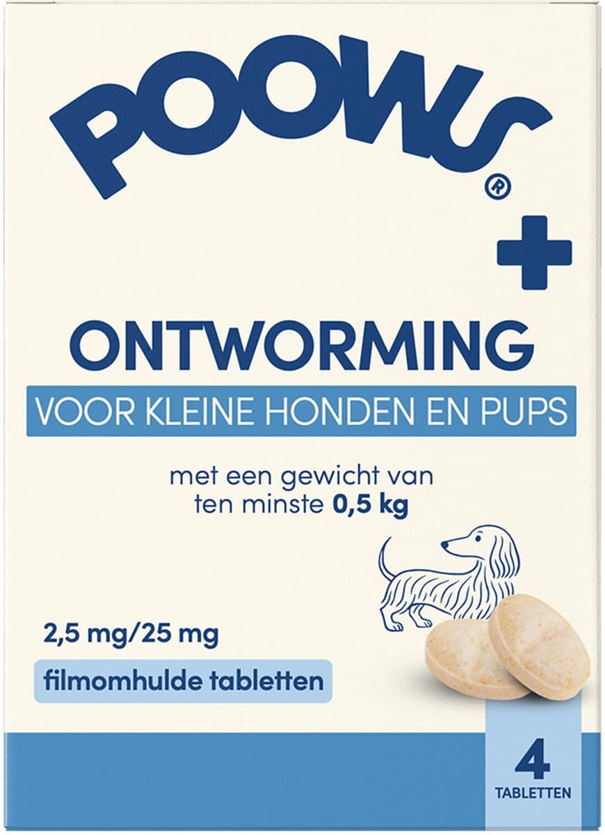 Poows Ontworming Grote Honden - 4 tabletten