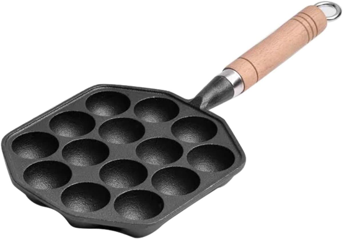 DYVNS® Gietijzeren Poffertjespan - Poffertjesmaker - Poffertjesplaat - Anti Aanbak