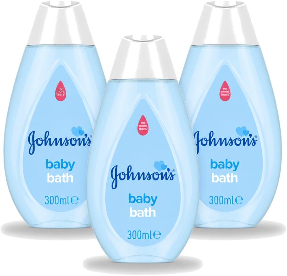 3 x Johnson's - Baby Bath - Puur & Zacht - 300 ml - Bulkverpakking - 3 stuks