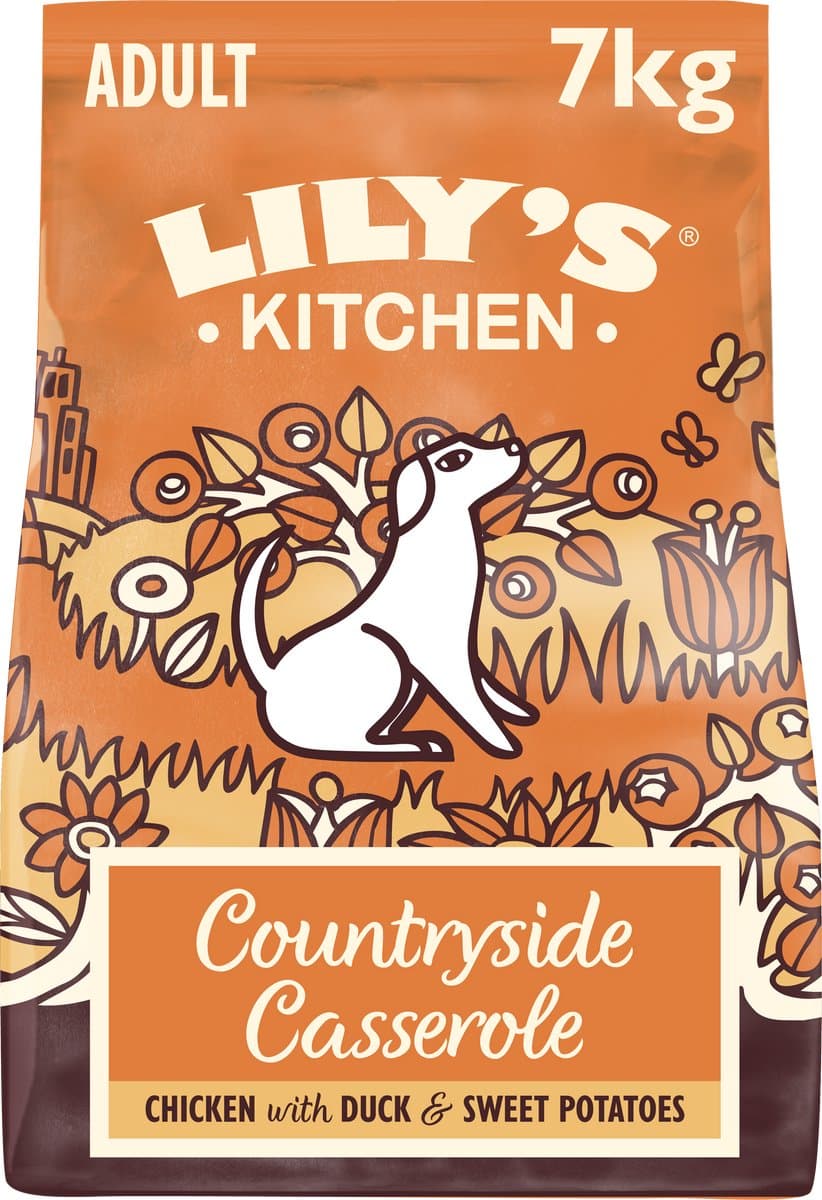 Lily's Kitchen hondenvoer droog volwassen kip-&eend landelijk recept 7 kg