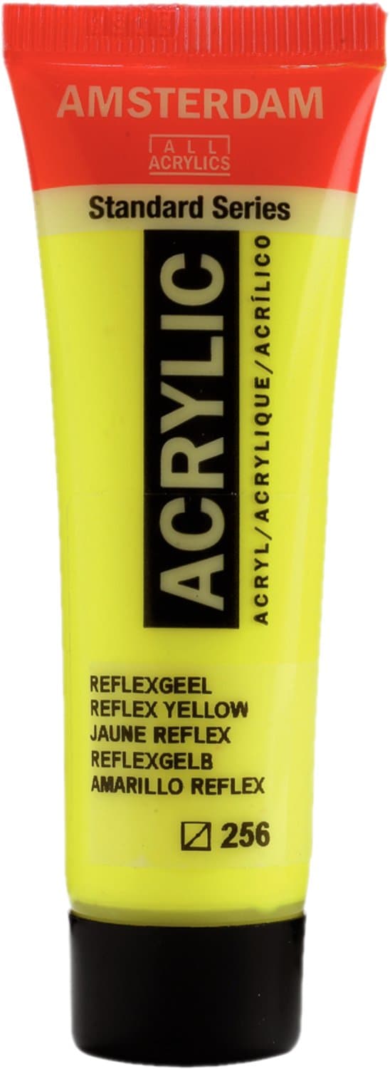 Verf - Acryl - 256 - Reflex geel - Amsterdam - 20ml
