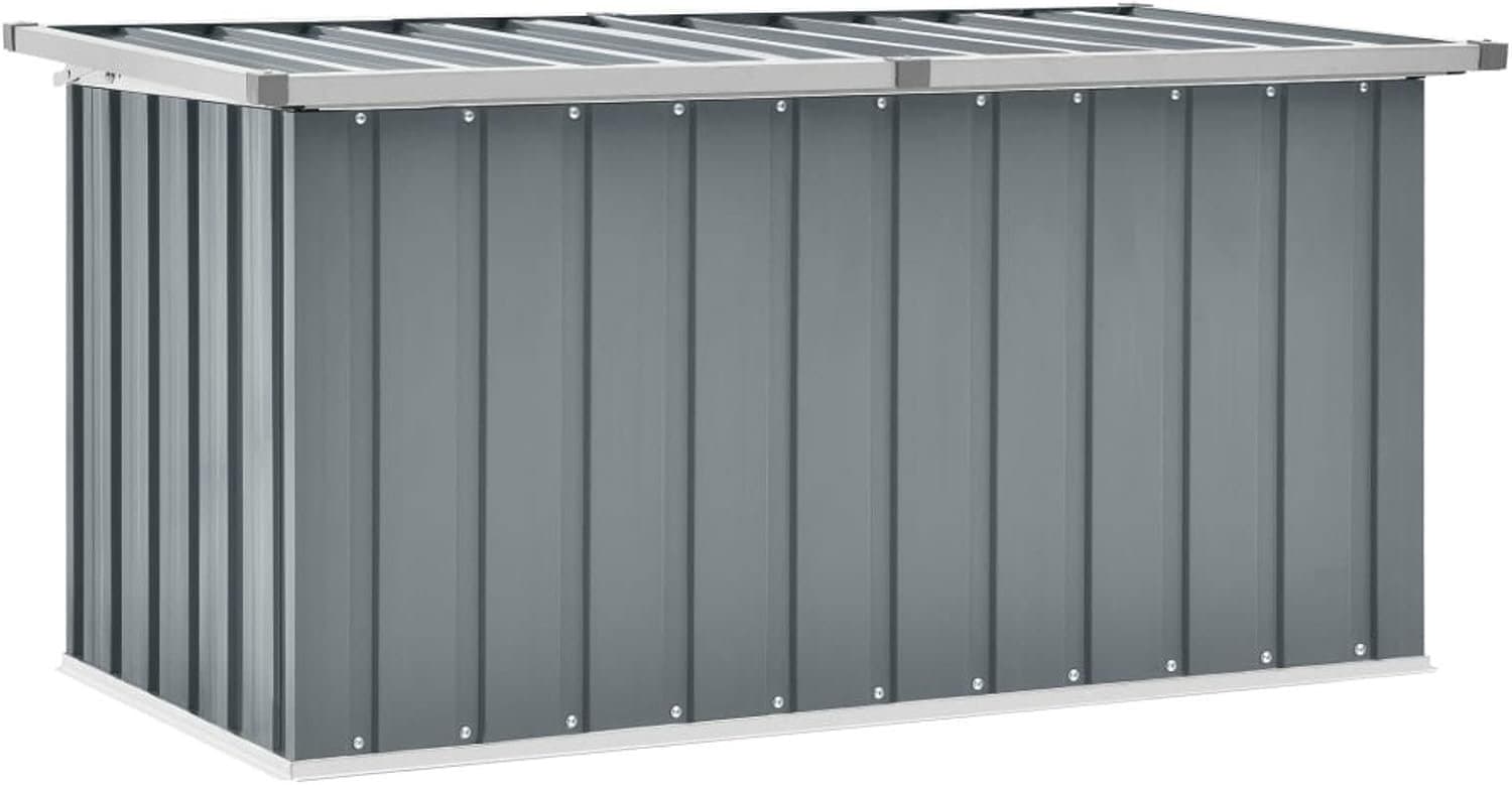 Waterdichte box voor tuinkussens, waterdichte box, opbergdoos, grijs, 129 x 67 x 65 cm