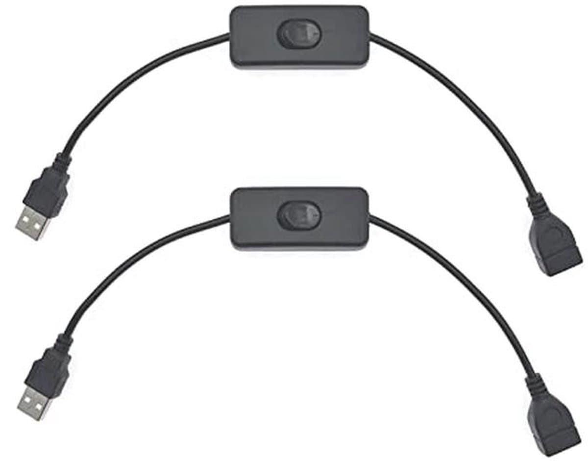USB-schakelaarkabel met AAN/UIT-schakelaar - 30 cm