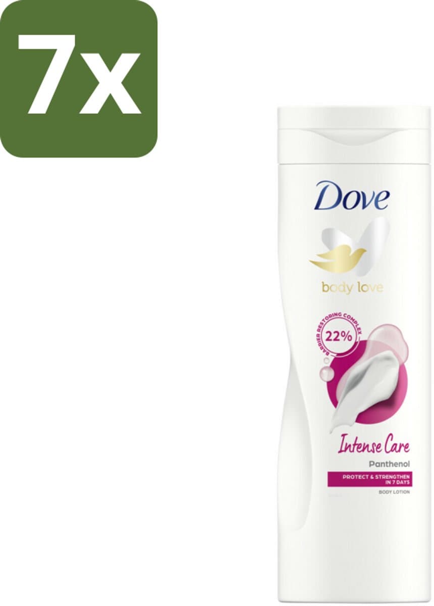 Dove - Bodylotion - Intensive - Verzorgend en hydraterend - 400 ml - Bulkverpakking - 7 stuks