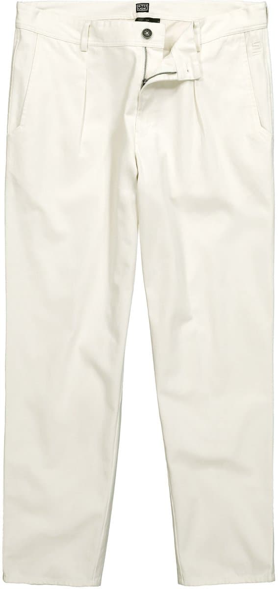 STHUGE - Heren - Bandplooibroek Tapered Loose Fit - Zand - Maat 66