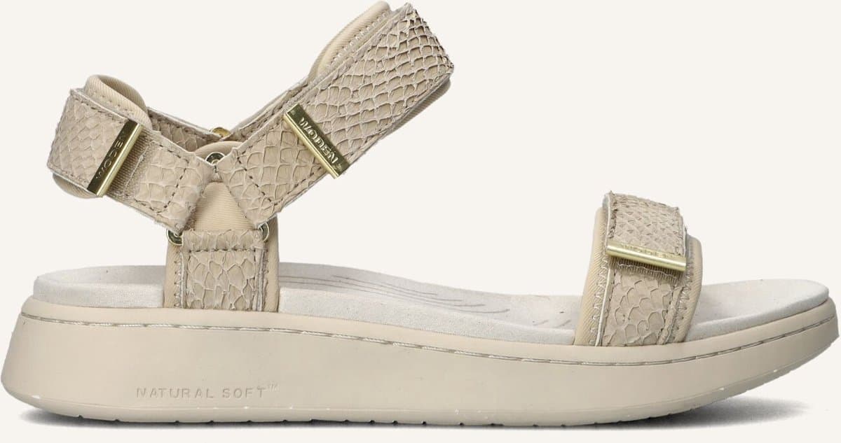 Woden Line Fish Sandalen - Dames - Gebroken wit - Maat 41