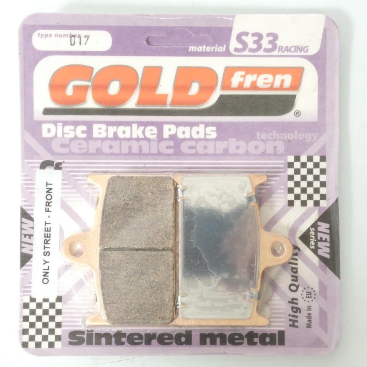 Plaquette de frein Gold Fren pour Moto Suzuki 1100 Gsx-R 1989 à 1992 AVG/AVD / K/L/M/N GV73C/F024 Neuf